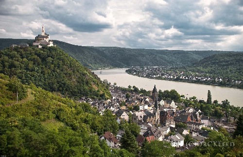 Braubach am Rhein - Übersichtsaufnahme auf Homepage Pension Metz